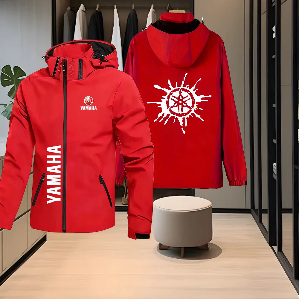 เสื้อแจ็กเก็ตฮู้ดถอดได้สำหรับผู้ชาย – เสื้อคลุมกลางแจ้งกันลมและกันน้ำ
