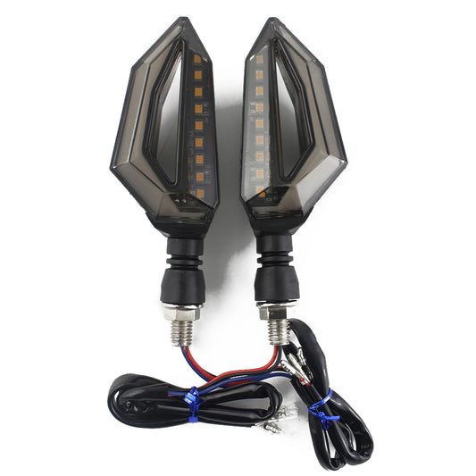 Motorcycle Dual Color LED Turn Signal & DRL Running Light – Plug & Play 12V