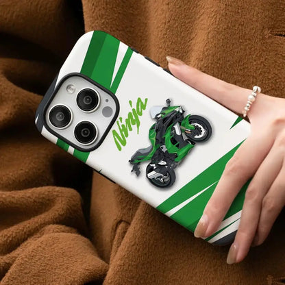 Superbike Graphic iPhone Case – Glossy Hard PC Moto Rider Cover