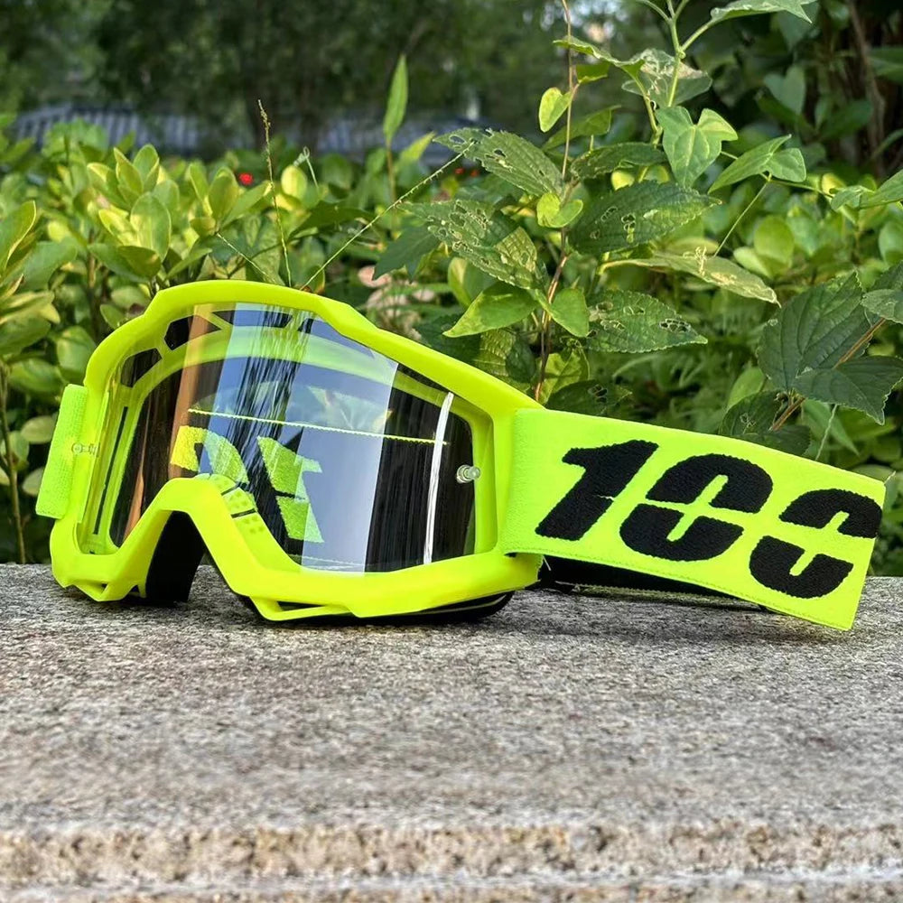 Motocross Racing Goggles – Wide View Mirrored Lens Off-Road Eyewear