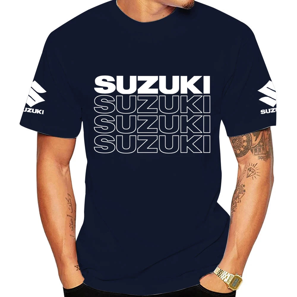Racing Motorcycle Graphic T-Shirt | Men's 100% Cotton Moto Tee