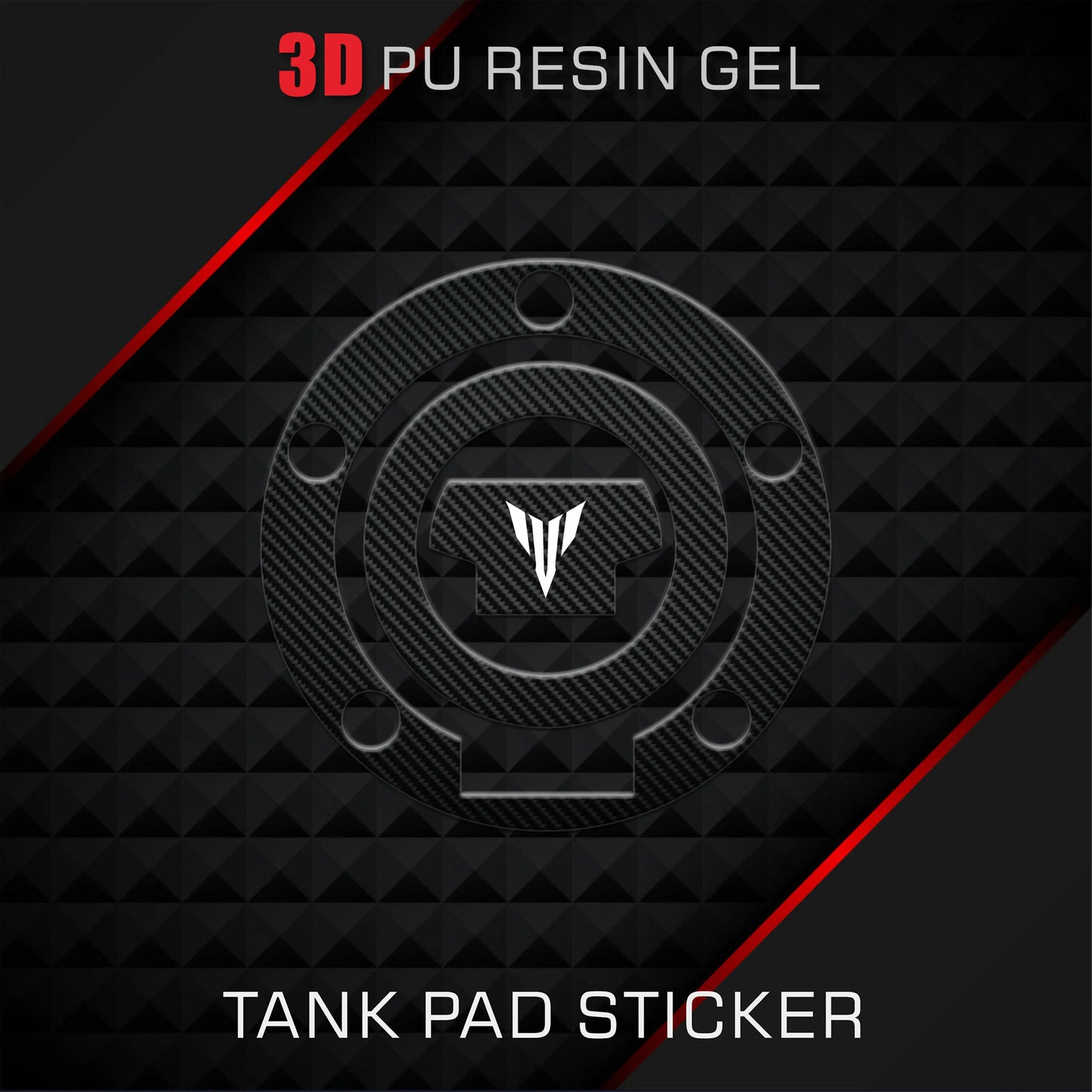 3D Carbon Fiber Motorcycle Fuel Tank Pad Protector Sticker