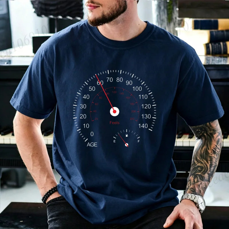 Speedometer Graphic T-Shirt – Funny Car & Moto Enthusiast Tee