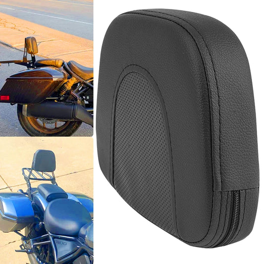 Motorcycle Sissy Bar Backrest Cushion Pad – Universal Fit Cruiser Chopper Bobber
