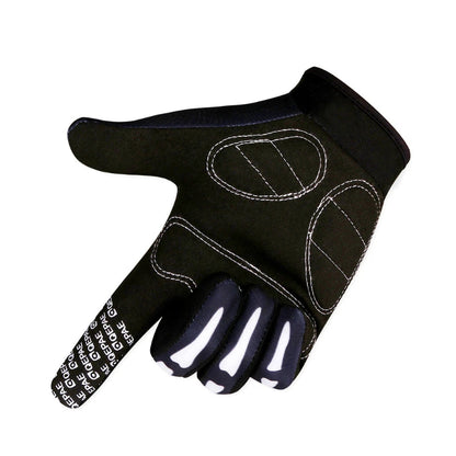Skull Ghost Full-Finger Motorcycle Riding Gloves
