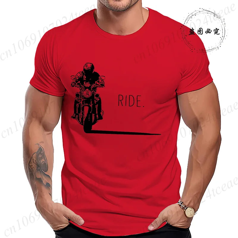 Men's Motorcycle Graphic T-Shirt | Minimalist RIDE. Biker Tee