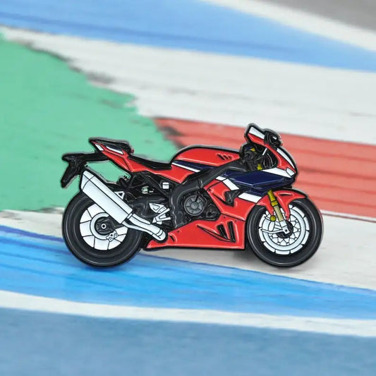 Superbike Enamel Pin | Motorcycle Collector Badge for Riders