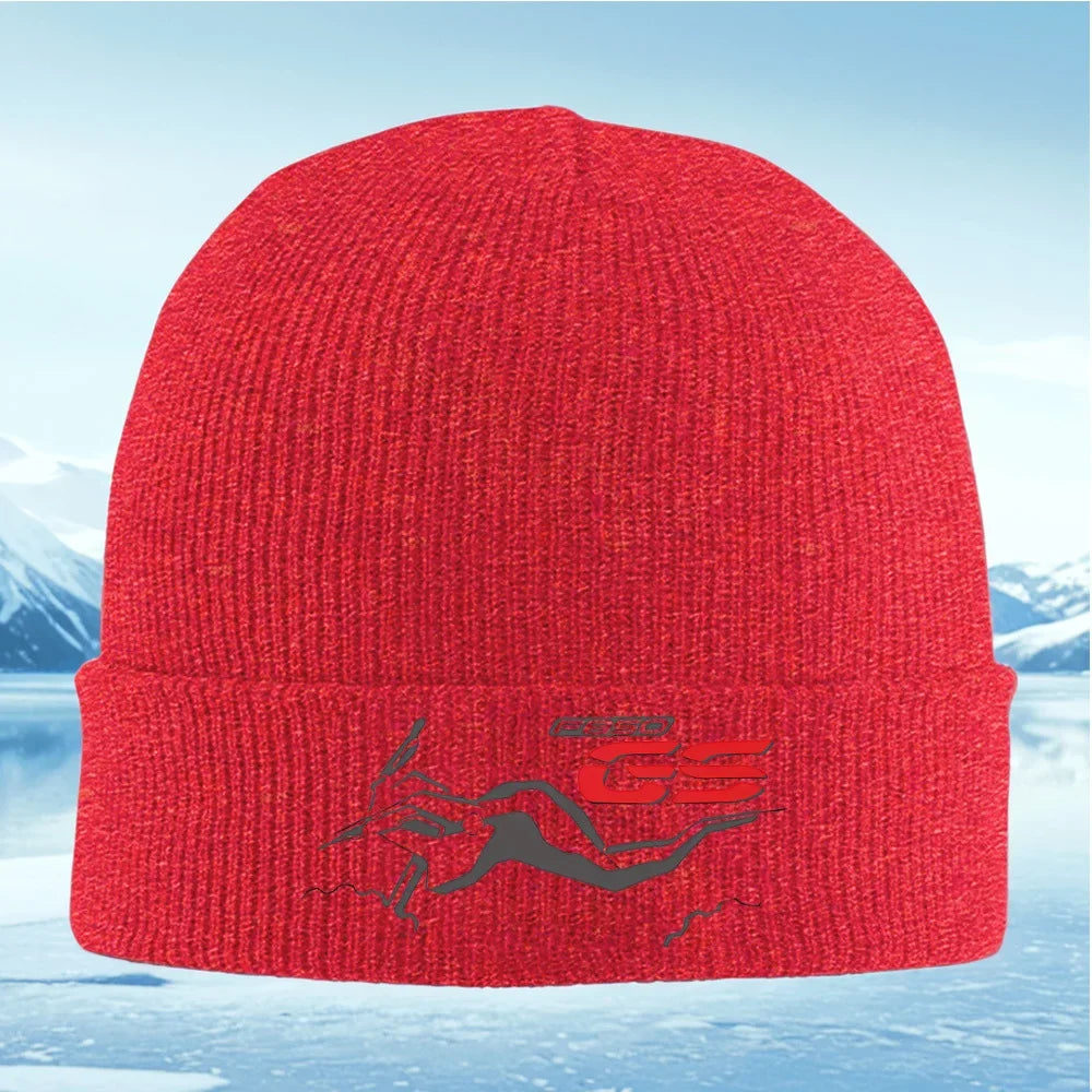 GS Motorcycle Knit Beanie – Warm Winter Hat Unisex