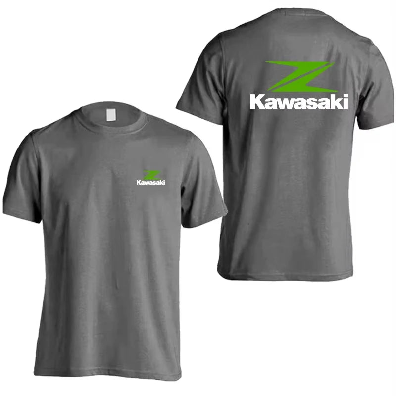 Motorcycle Logo Cotton T-Shirt – Unisex Street Casual Tee