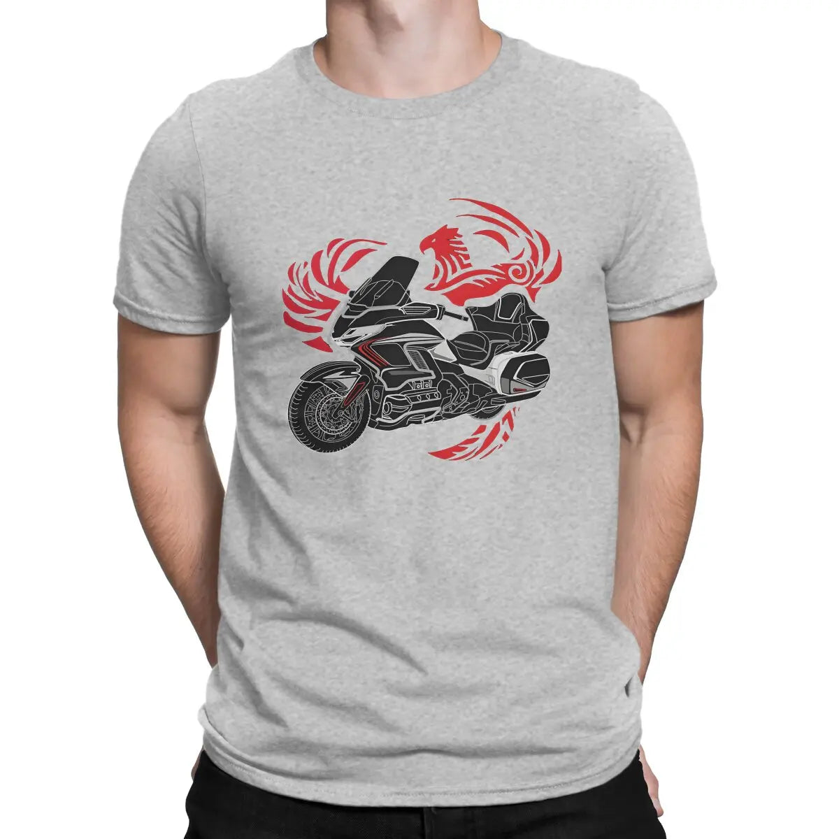 Goldwing Legend Motorcycle Graphic T-Shirt — Men's Cotton Tee