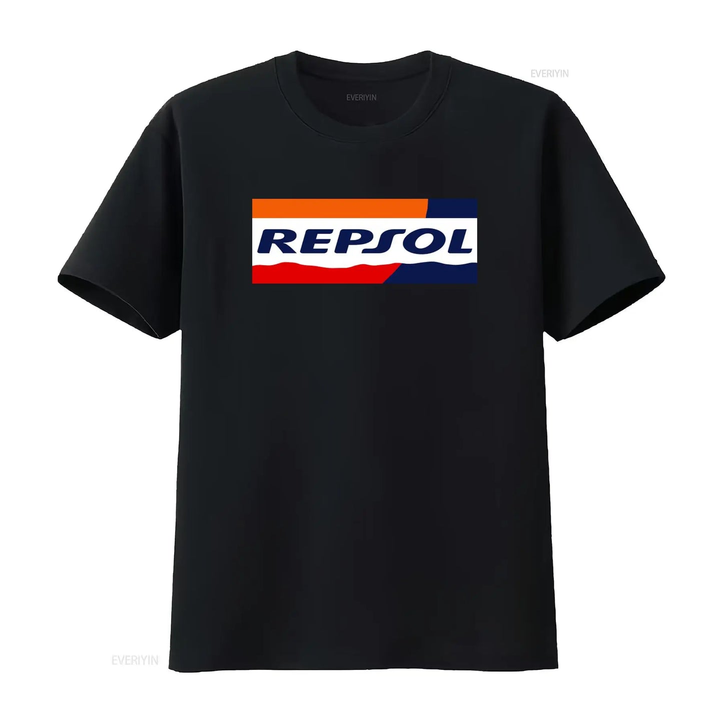 Racing Livery Graphic Print Cotton T-Shirt – Unisex Moto Fan Tee