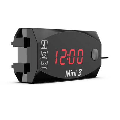Digitale 3-in-1-Motorraduhr – Thermometer und Voltmeter, IP67