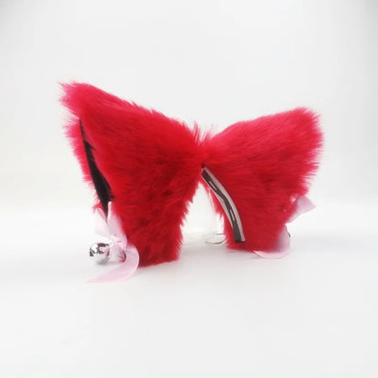 Plush Motorcycle Helmet Cat Ears
