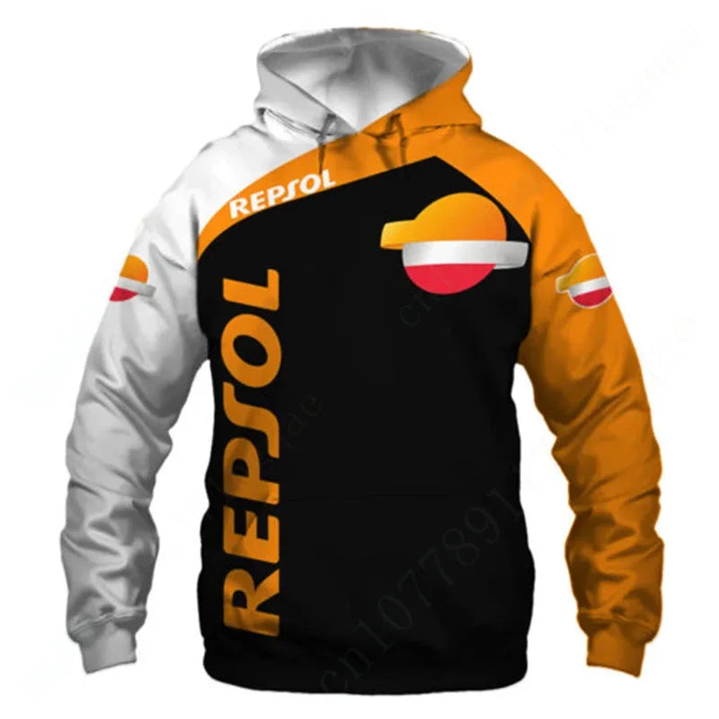 Racing 3D Print Zip Hoodie – Unisex Fleece Sweatshirt S–6XL