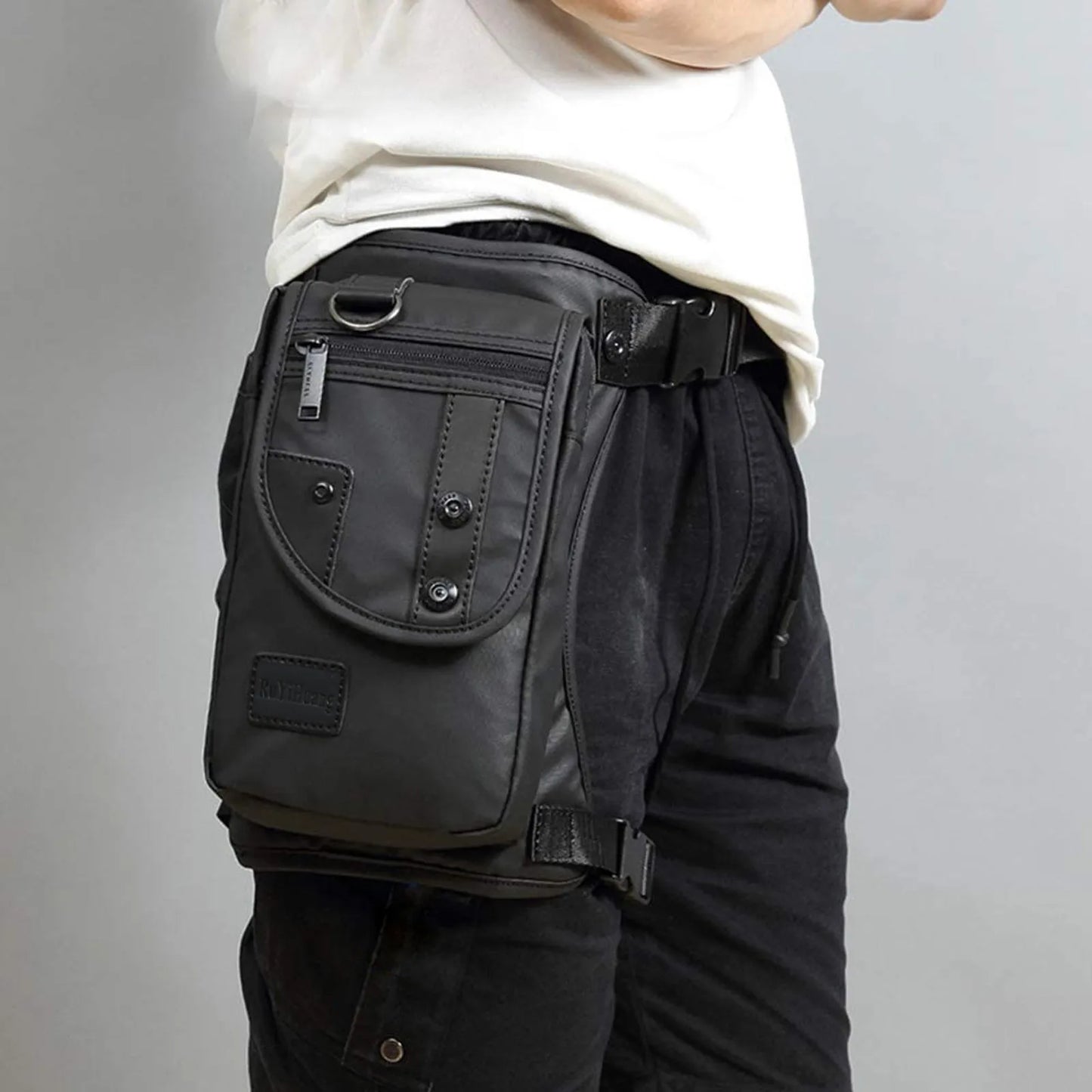 Nylon Tactical Drop Leg Bag – Multi-Pocket Hip & Thigh Pack for Riding