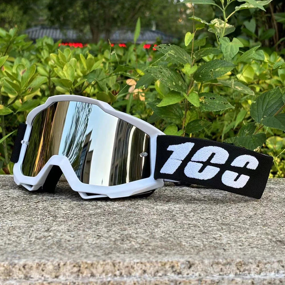 Motocross Racing Goggles – Wide View Mirrored Lens Off-Road Eyewear