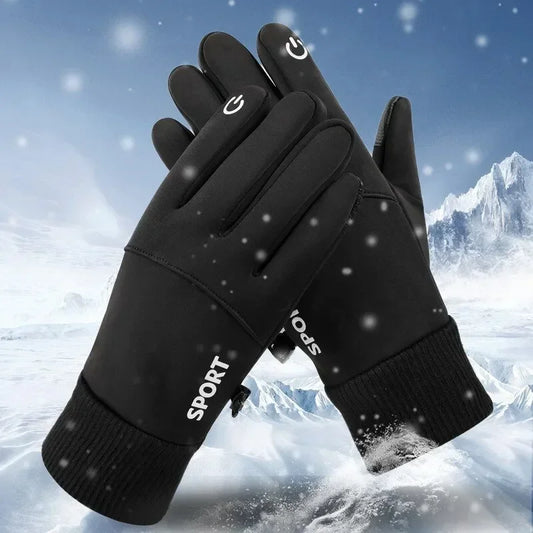 Winter Thermal Motorcycle Gloves – Fleece Waterproof Touchscreen