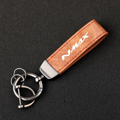 Carbon Fiber Motorcycle Keychain – Split Ring Key Pendant