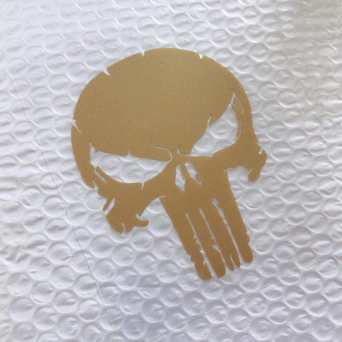 Skull Cracked Reflective Motorcycle Sticker – Waterproof PVC Tank & Fairing Decal