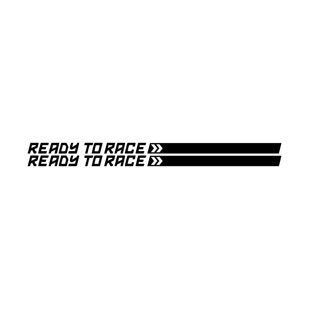Ready to Race Motorcycle Decal Sticker – 22cm | 4 Colors