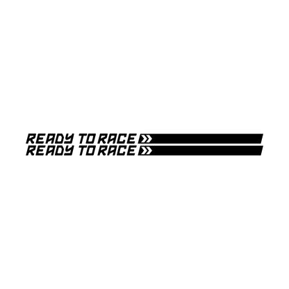 Ready to Race Motorcycle Decal Sticker – 22cm | 4 Colors