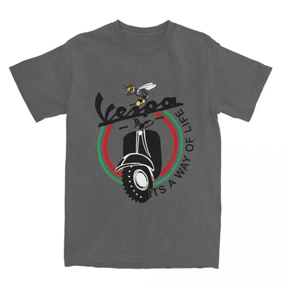 Men's Motorcycle Graphic T-Shirt – 100% Cotton S–5XL