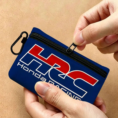 Mini Oxford Zipper Coin Purse with Carabiner – Water-Resistant Pouch