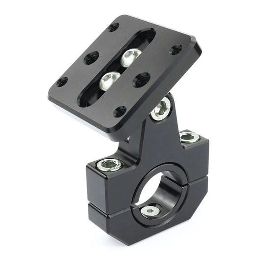 Aluminum GPS Handlebar Mount – 22mm & 28mm Clamp AMPS 4-Hole Adjustable Angle