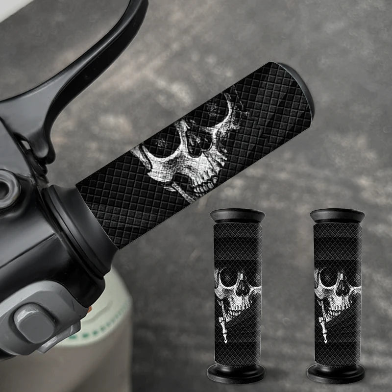 Peeking Skull Grip Stickers – Waterproof Anti-Slip Decals | 2PCS