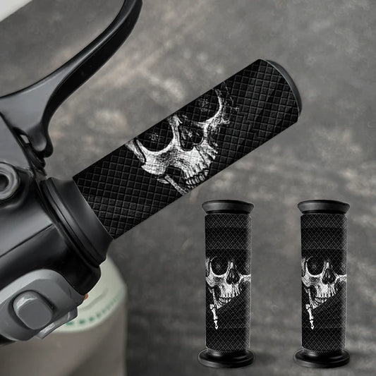 Peeking Skull Grip Stickers – Waterproof Anti-Slip Decals | 2PCS