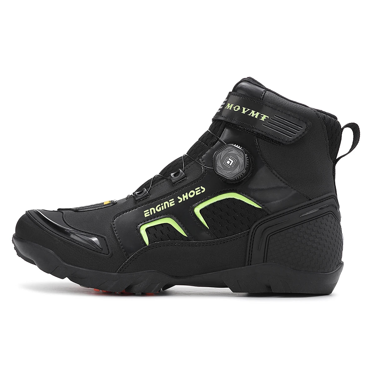 Men's Leather Motorcycle Ankle Boots – Breathable Anti-Slip Windproof Riding Shoes