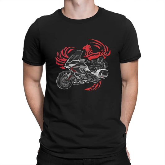 Goldwing Legend Motorcycle Graphic T-Shirt — Men's Cotton Tee