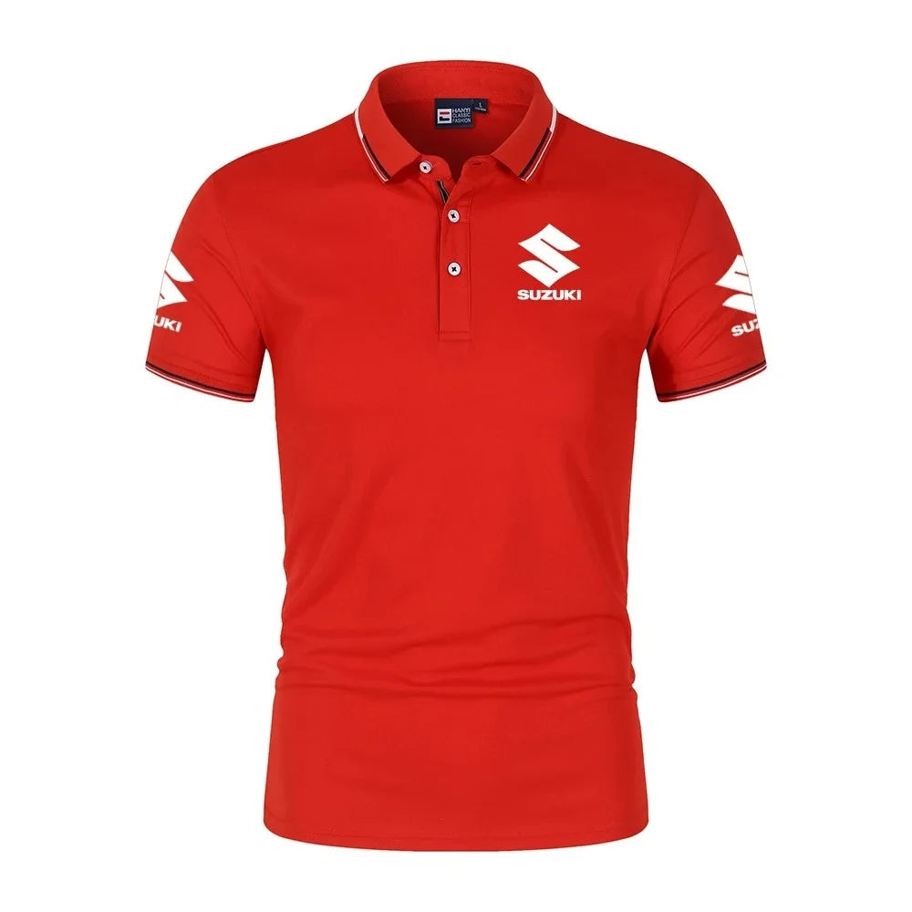 Racing Team Polo Shirt | Men's Oversized Moto Tee