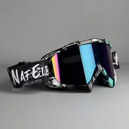 Off-Road Motocross Goggles – Wide Vision PC Lens Riding Eyewear