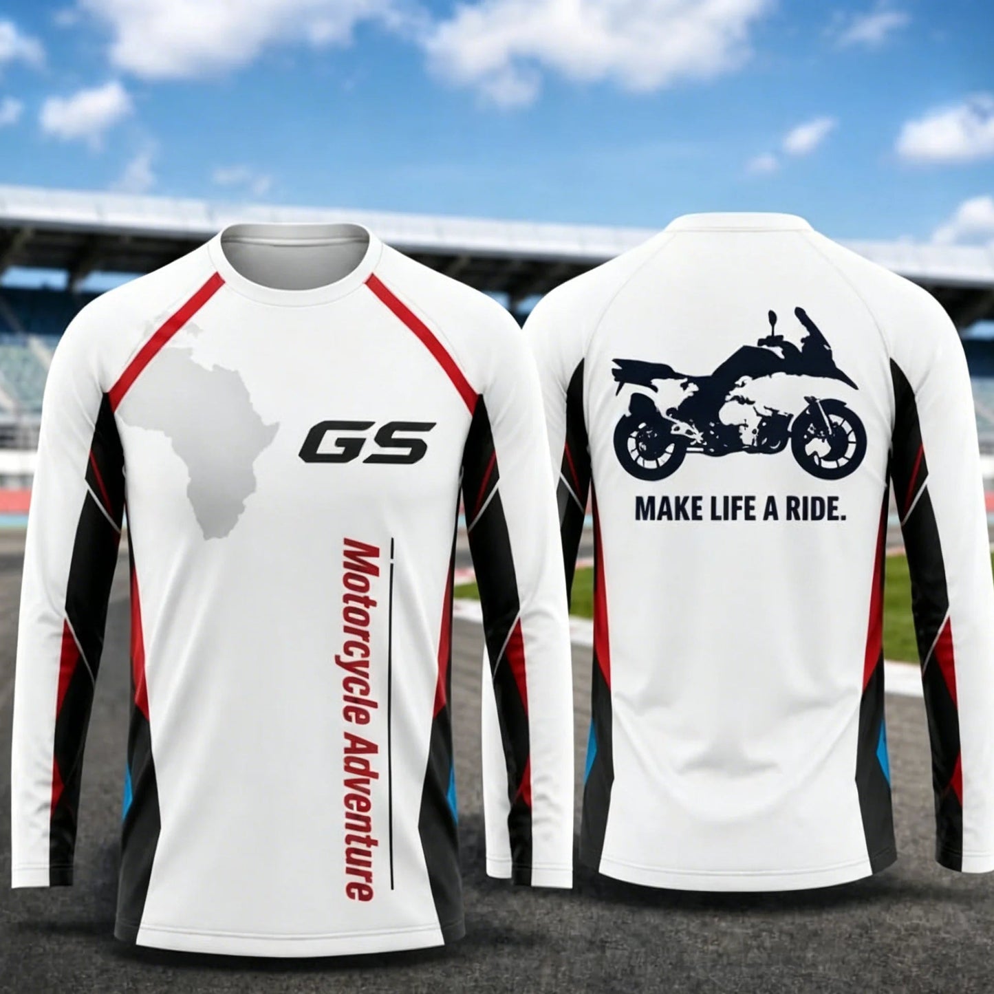 Motorcycle Long Sleeve Riding Jersey – Breathable, Anti-UV, Quick Dry – Men’s Outdoor Sport Shirt