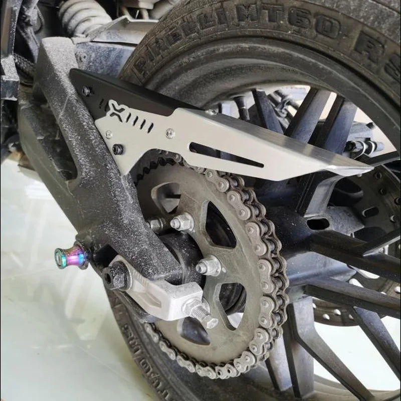 CNCアルミ製バイク用チェーンガード ハーフカバー CFMOTO CLX700 700CL-X対応