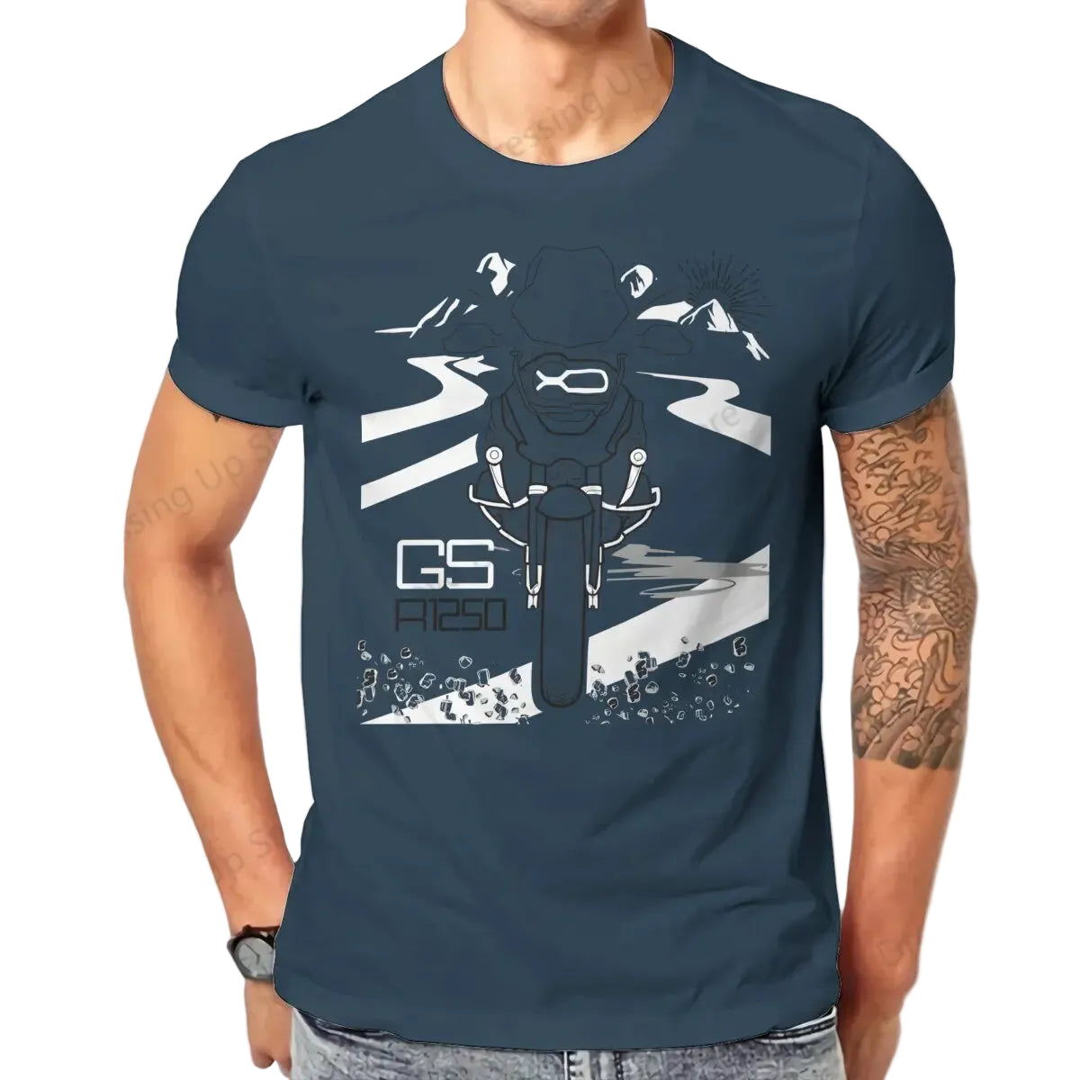 Vintage Motorcycle Graphic T-Shirt – 100% Cotton Breathable Biker Tee