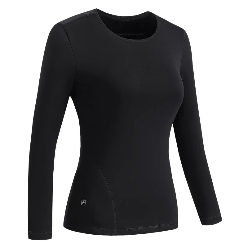USB Heated Thermal Base Layer Top – Electric Heating Underwear for Men & Women