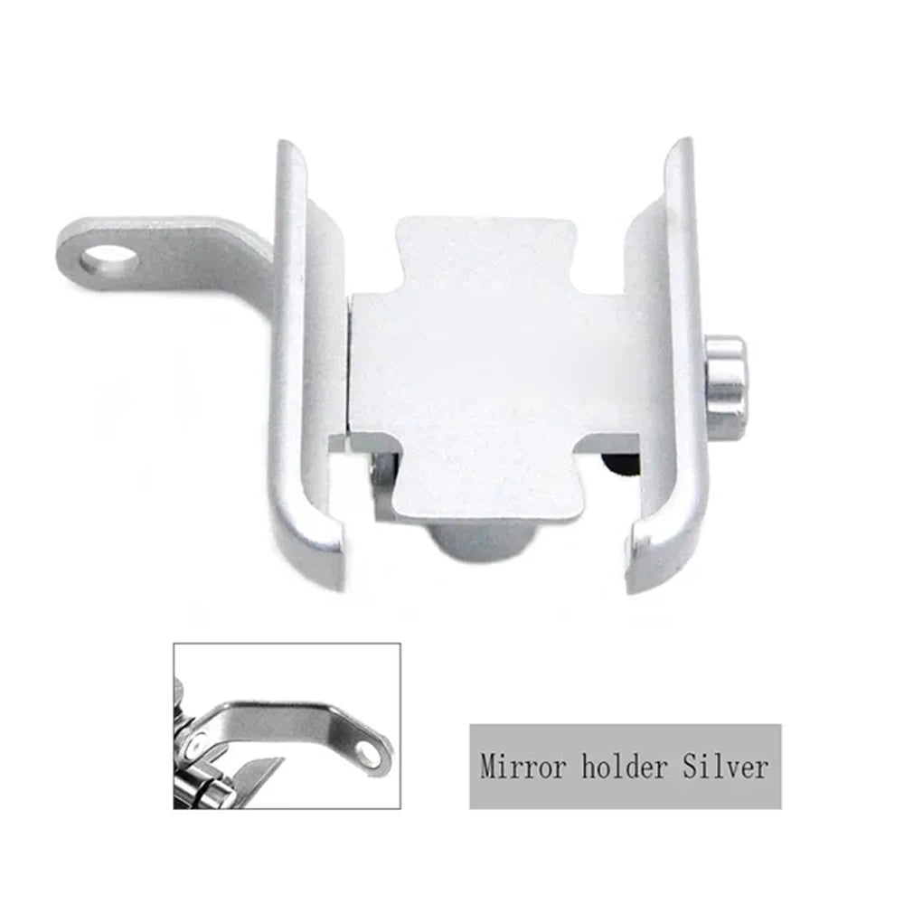 Motorcycle Phone Holder – CNC Aluminum Handlebar & Mirror Mount