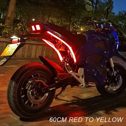 แถบไฟเลี้ยว DRL LED แบบยืดหยุ่นสำหรับรถจักร – 2 ชิ้น