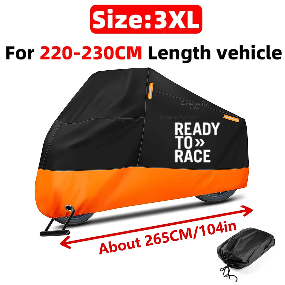 Waterproof Motorcycle Cover 210D – UV & Rain Protection