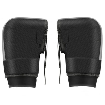 Winter Motorcycle Handlebar Muffs Triple Insulation Waterproof – Reflective