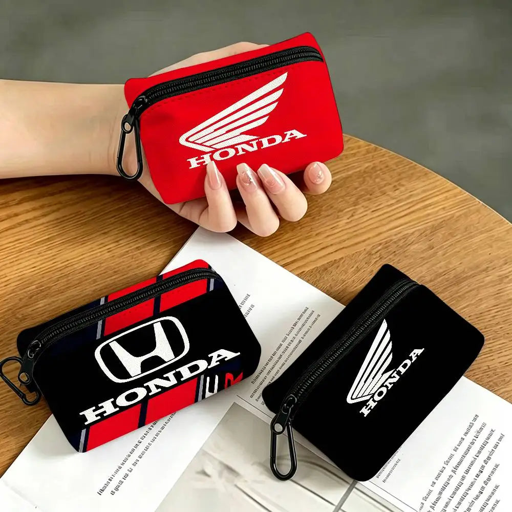 Mini Oxford Zipper Pouch with Carabiner – Keys, Coins & Cards