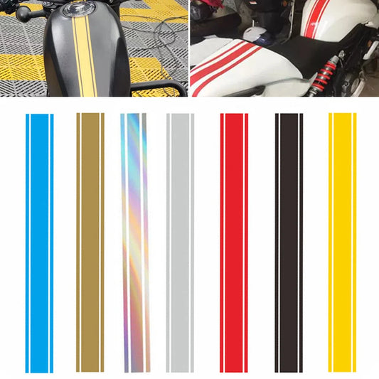 Motorcycle Tank Pinstripe Decal – Waterproof Vinyl Stripe Sticker 50cm