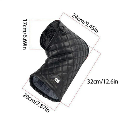 Manchons de guidon pour moto — Coupe-vent et imperméables | Doublés en polaire | Moufles de conduite hivernale | Unisexes