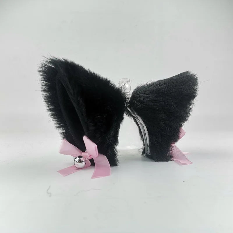 Plush Motorcycle Helmet Cat Ears
