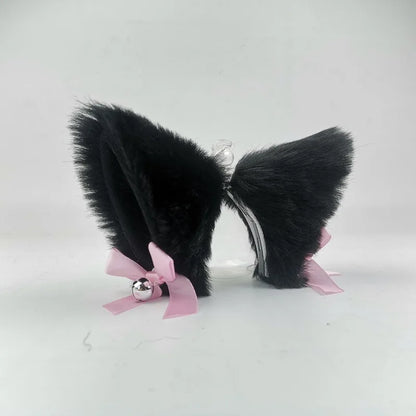 Plush Motorcycle Helmet Cat Ears