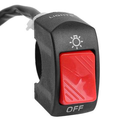 Interruptor de manillar de ENCENDIDO/APAGADO – Control universal para luz auxiliar de 22 mm