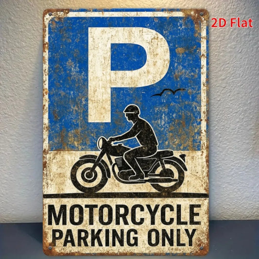 Vintage Motorcycle Metal Tin Sign – 20x30cm Retro Wall Decor