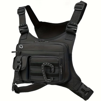 Tactical Chest Rig Bag – Multi-Pocket Nylon Vest Harness